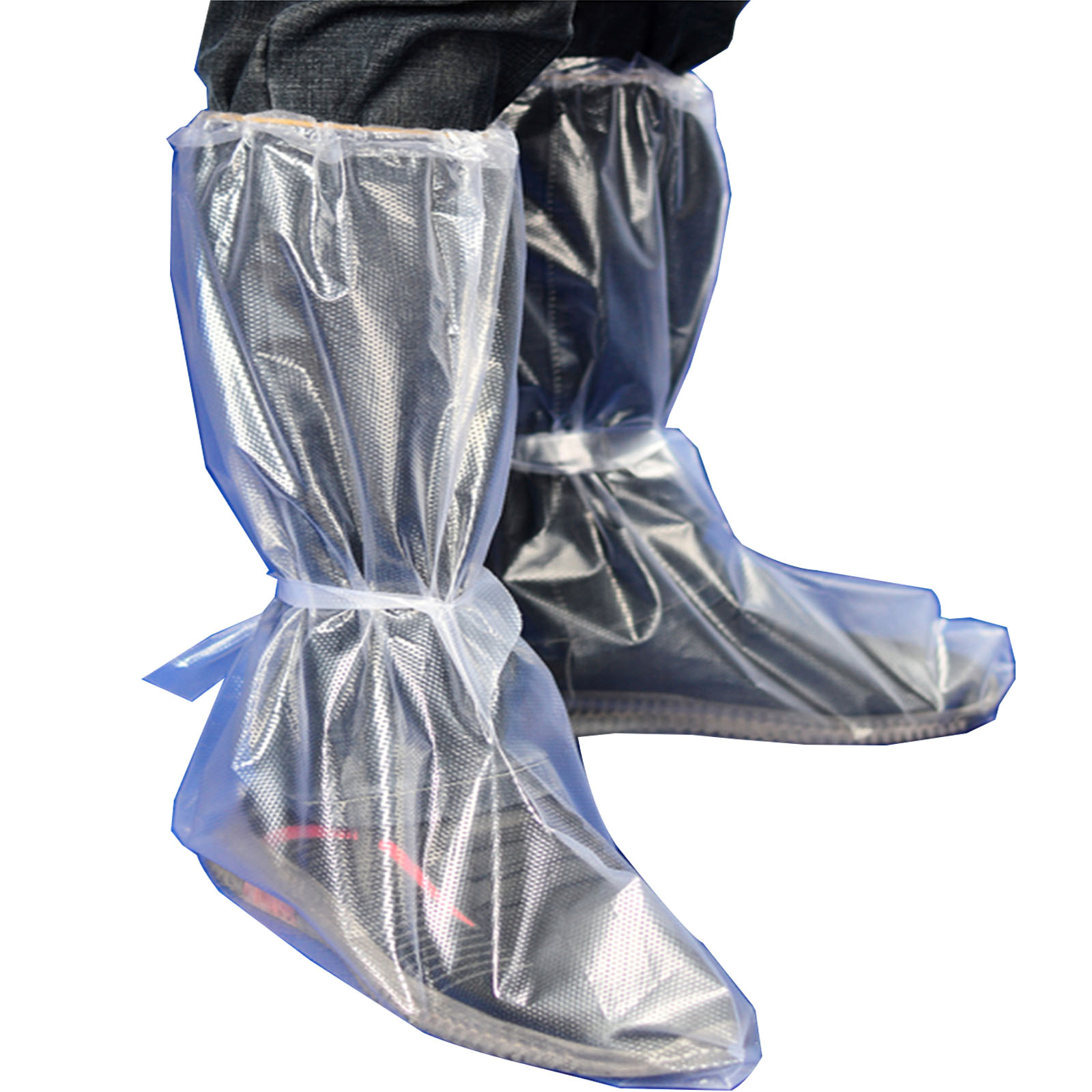 Makonus Disposable Boot and Shoe Covers–Durable Non Slip Protection - 18
